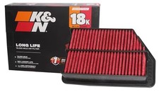 Engine Air Filter: Long Life 18,000 Mile Replacement Air Filter: Compatible