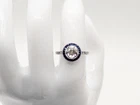 Antique 1920s $14,000 2.50ct Natural Old Euro Diamond Sapphire Platinum RIng