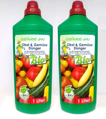 Gemsednger 2x 1 L Obst Tomaten Gurken Paprika Grner Jan Flssigdnger  NEU | eBay.de