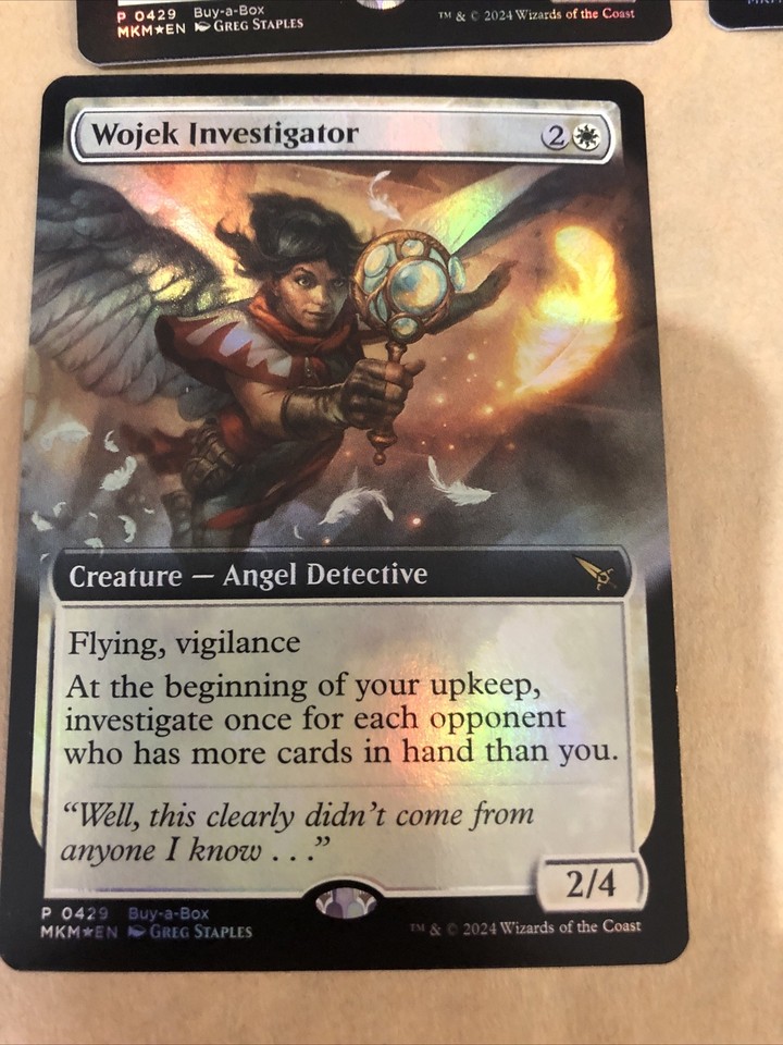 KARLOV MANOR 4 MTG Wojek Investigator Buy A Box PROMO Cards Magic The