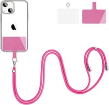 Adjustable Phone Lanyards Around The Neck ,Compatible Most smartphones Rose red