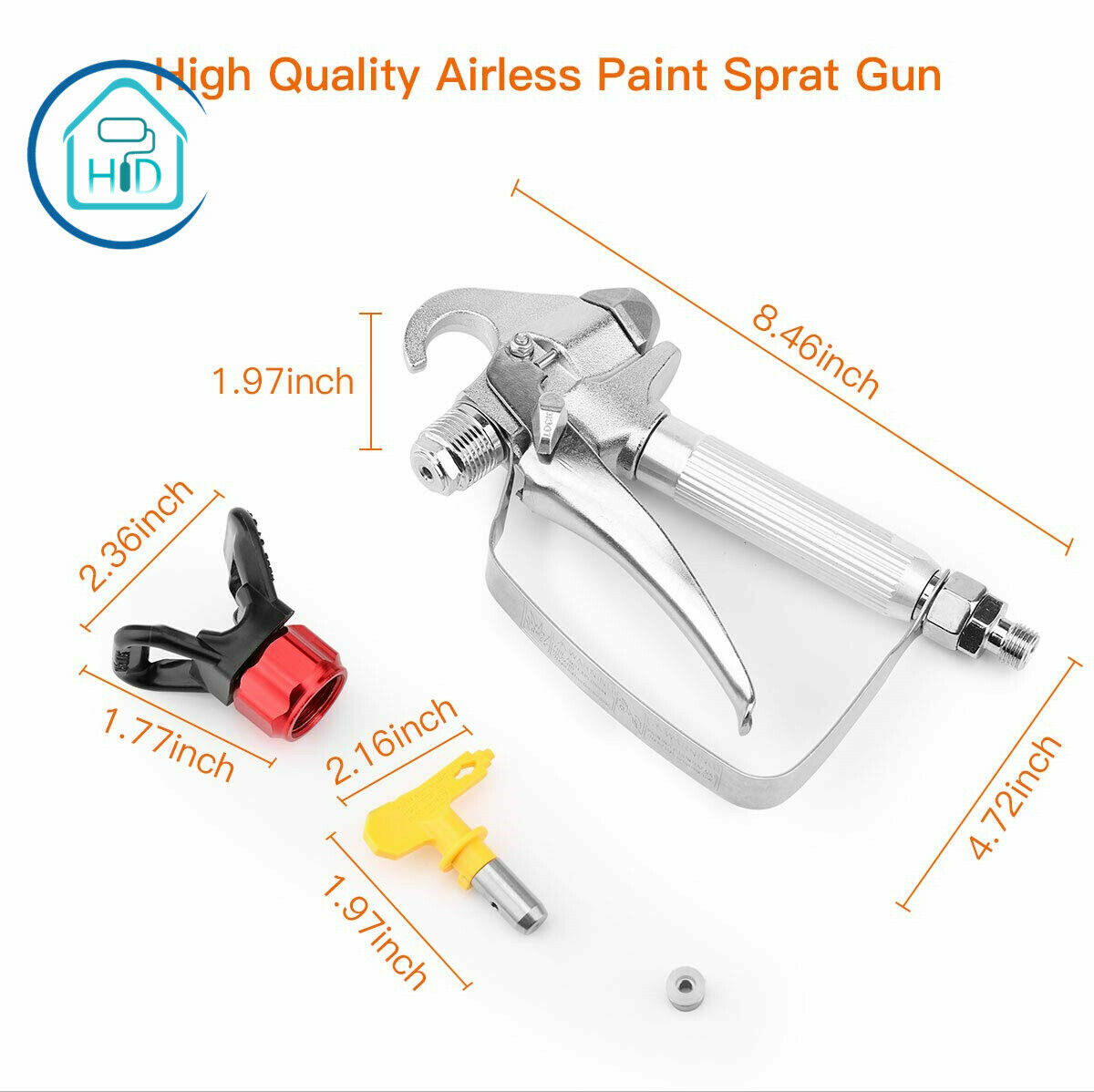 k..♔♡ Airless Sprayer Gun 243012 SG3 Modified version 3600 Psi With 517