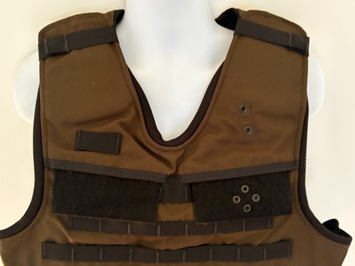 SECOND CHANCE Standard Tactical Armor Carrier Side Open S/M LONG Brown Molle - Picture 4 of 12
