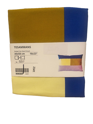 New ! IKEA TESAMMANS Cushion Cover Multicolor 16x23