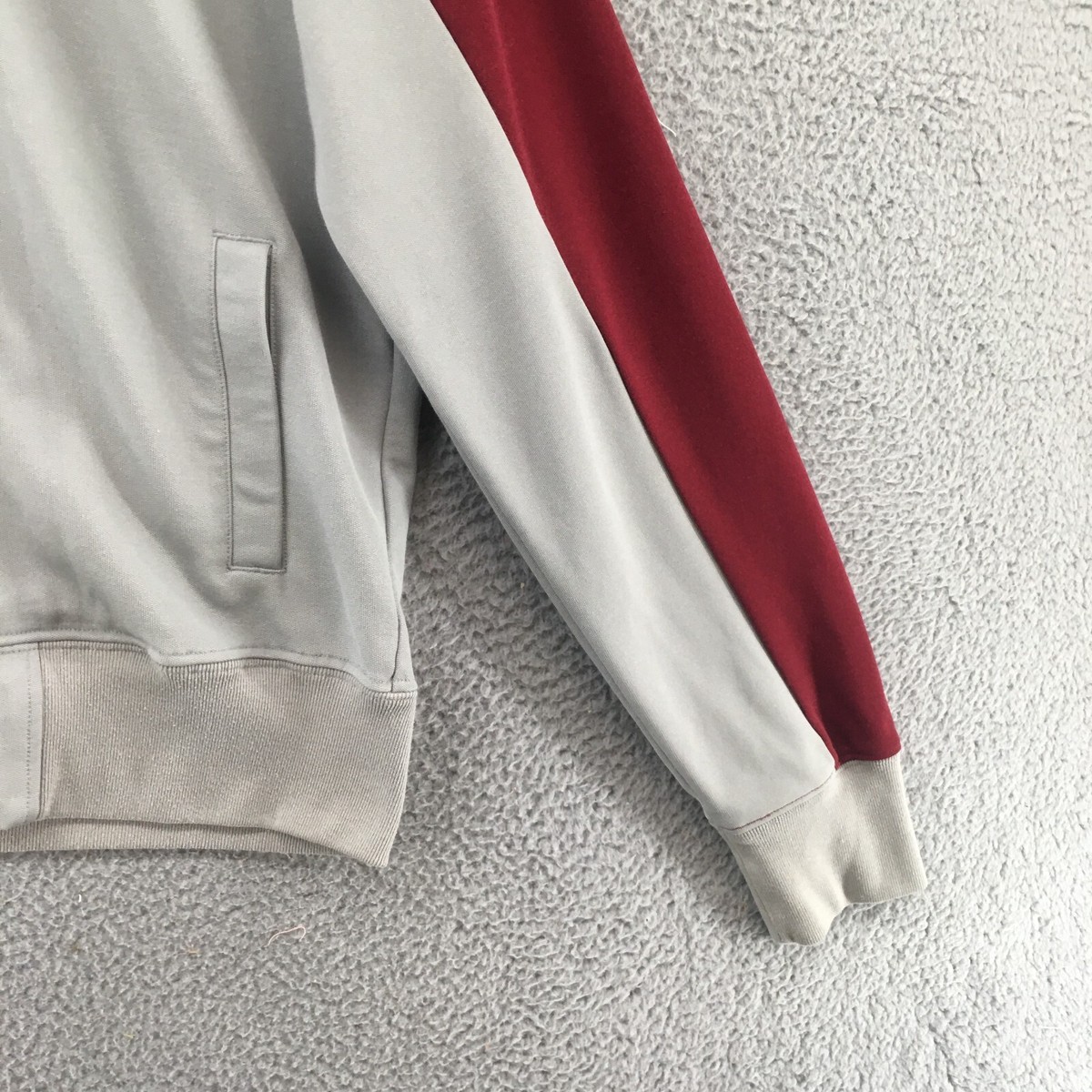 Vintage Abercrombie & Fitch AF92 Track Jacket Mens XL Grey Red Zip
