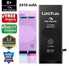 iPhone 8 Plus 3410mAh High Capacity Replacement Battery A1864 A1897 A1898 LOCTUS
