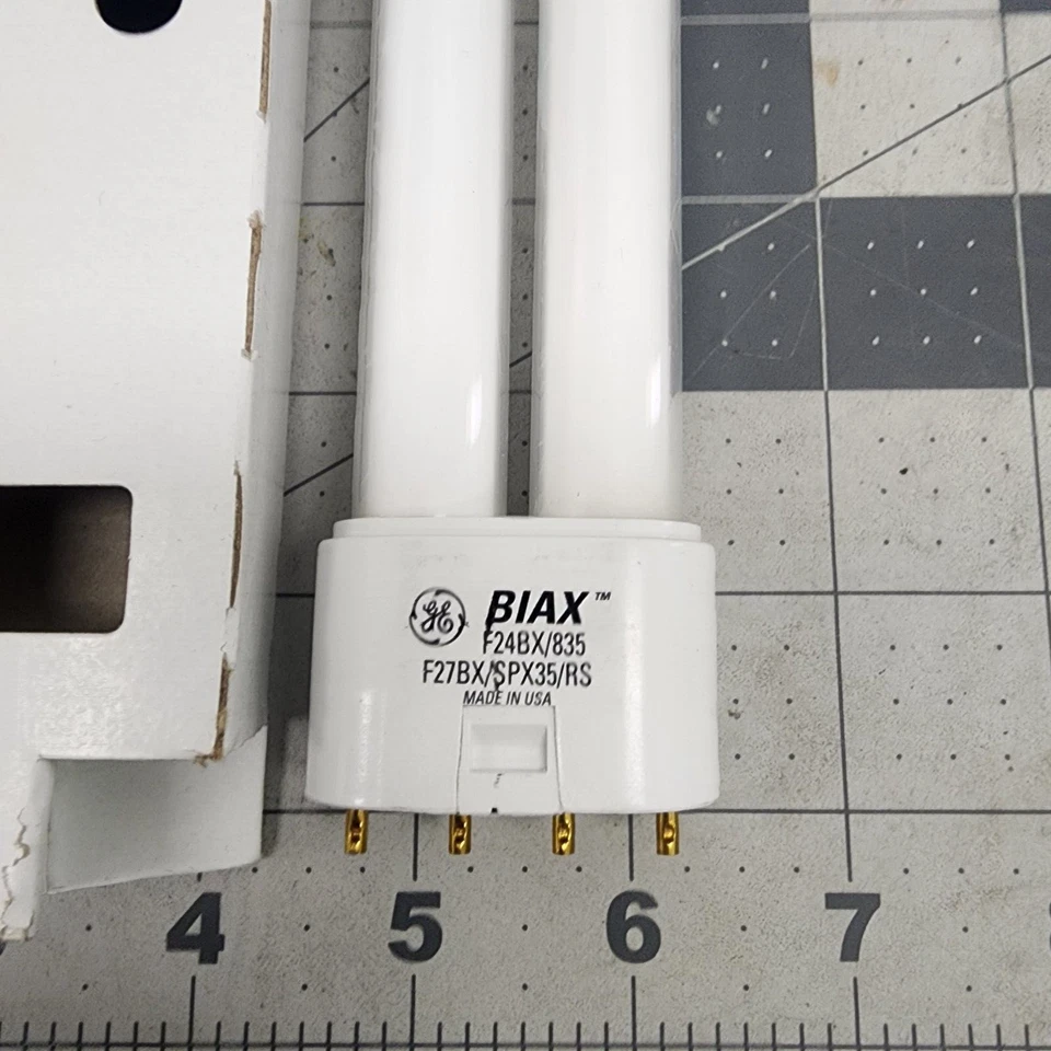 GE GENERAL ELECTRIC BIAX F27BX/SPX35/RS F24BX/835 4-Pin Light Bulb [C6S3] - Image 4 of 4