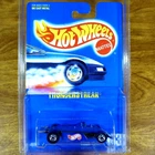 Hot Wheels Vintage Thunderstreak w/ Tampo Blue BW Blackwall 1992 Formula Fever