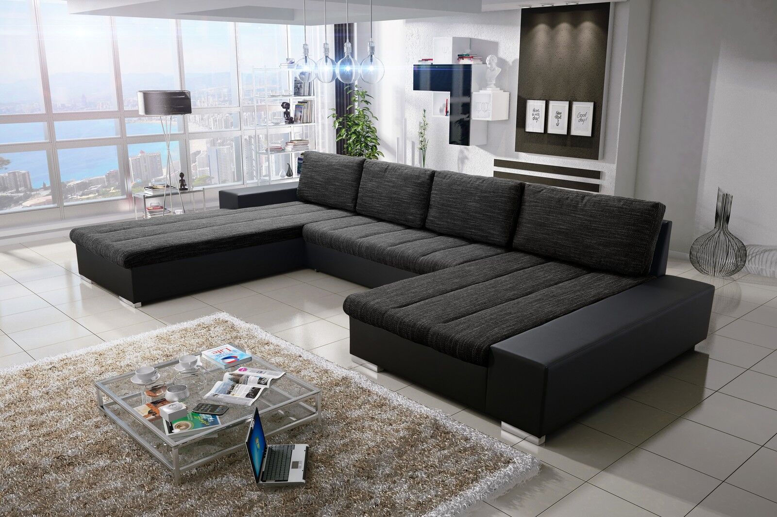 Sofa Couchgarnitur Couch Sofagarnitur Verona 3 U Wohnlandschaft Schlaffunktion