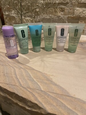 CLINIQUE Facial cleanser make up remover Travel Size Lot of 6 Brand NEW