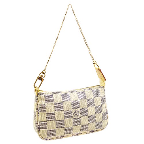 LOUIS VUITTON MINI POCHETTE ACCESSOIRES POUCH DAMIER AZUR N58010 SF0220  31550 | eBay