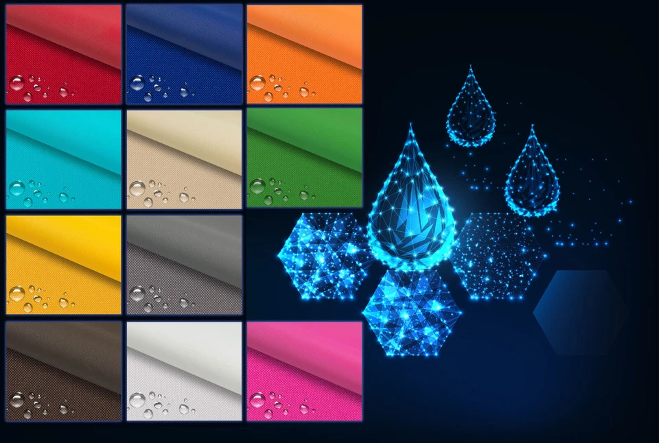 Oxford 210D Wasserabweisender Outdoor Stoff Gewebe Abdeckplane Zeltplane 20 Farb