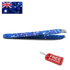 Professional Thumb Tweezers Blue Color Eyelash Hair Plucking