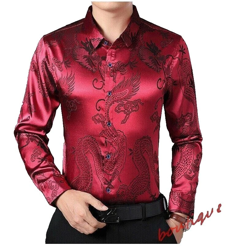 Мужские сорочки из хлопковой смеси с анималистичным принтом