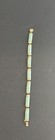 Vintage Estate 14K Gold Jade 7 Segment Link Bracelet 12.46 Gr. Joy Clasp 8.25"