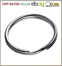 Key Rings 1 Inch, Key Rings Metal Keychain Rings Split Keyrings Flat Ring 100pcs