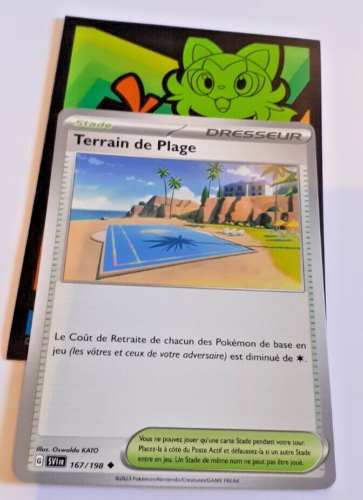 Carte Pokémon Terrain de plage 167/198 EV1 Ecarlate et Violet fr neuf - Photo 1/2