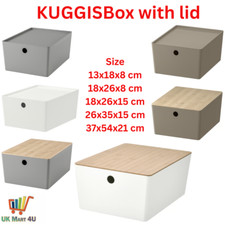 IKEA KUGGIS Box with Lid – Stylish Storage in Multiple Sizes & Colours | Bamboo