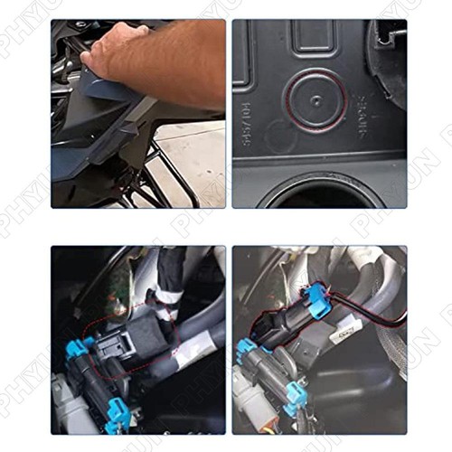 2883824 2414662 RCA Power Plug Black For Polaris Snowmobile Heated Visor 2007-21 - Picture 3 of 6