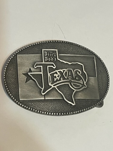 Billy Bob's Pewter Belt Buckle Non Tarnish Very Sturdy