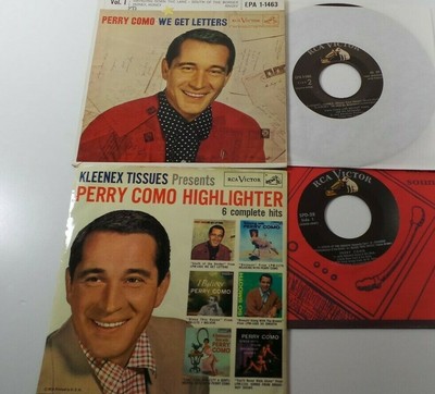 Two 1957 Perry Como Ep S Kleenex Highlighter We Get Letters 45 Nm 45 Rpm Records Ebay ebay