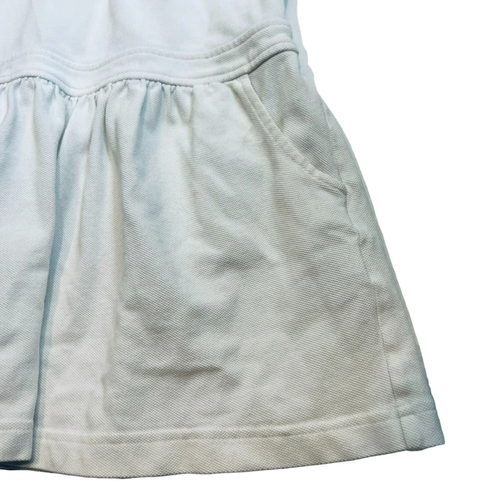 Vestido Polo Brooks Brothers Niños Niñas Midi Manga Corta Plisado Blanco Mediano 5/6 Foto 3 de 4