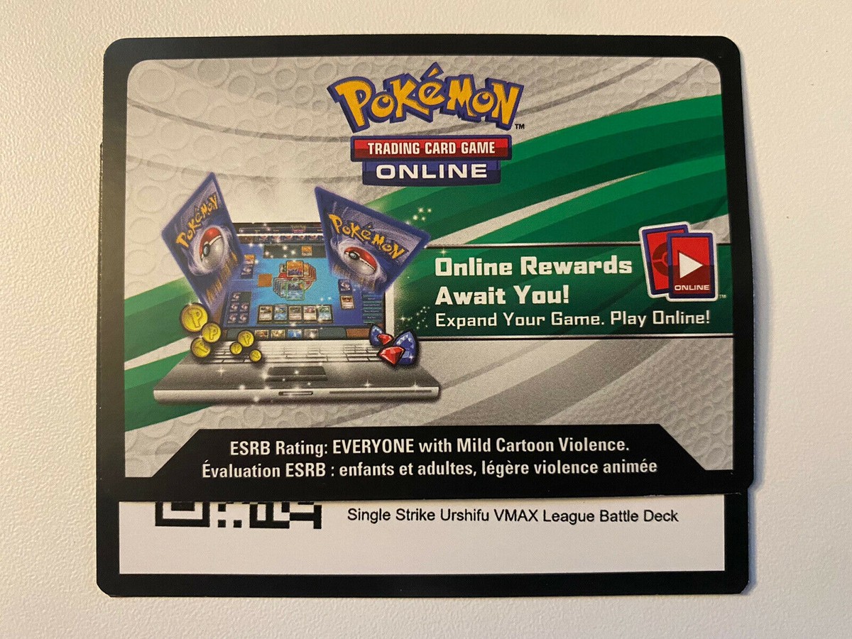 Pokemon TCG Online Code Card - Single Strike Urshifu VMAX League Battle Deck