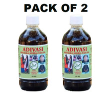 2 Pack - Natural Adivasi Bhringraj Herbal Hair Oil 100ml Pure Ayurvedic Herbs