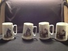 Set 4 tazzine da caffè Norman Rockwell in ceramica