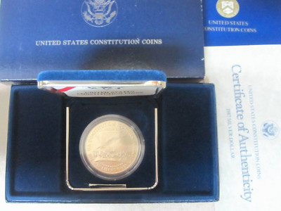 1987 US Constitution 200th Anniversary Commemorative Silver Dollar