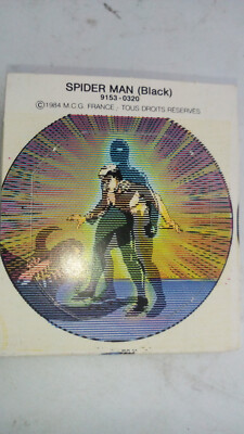 MARVEL Secret Wars Schildeinlagebild, Spiderman, 3D Wackelbild, Figurenbeil.1984