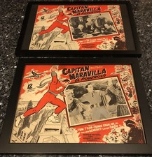 Shazam! Adventures of Captain Marvel R1950s, Lobby Cards mounted, not Black Adam