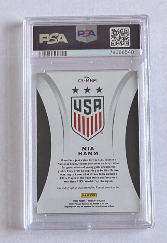 2017 Panini Nobility Autograph Mia Hamm PSA 10 GEM MT | eBay