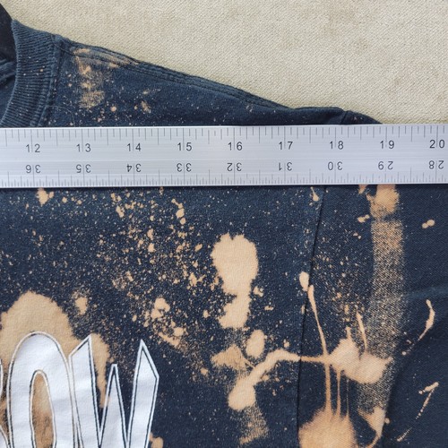 Death Row Records T Shirt Y2K Brown Tie Dye Hand Prints Web Graphic Print Size M - Picture 9 of 17