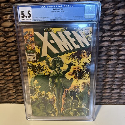 1968 Marvel X-Men #50 CGC 5.5 2nd Appearance of Polaris & New Logo