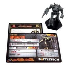 Battletech Wraith Mech + Pilot Cards Alpha Strike Box Set Inner Sphere