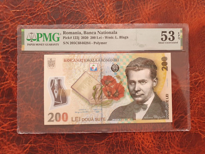 Alte Banknote PMG aus Rumänien 200 Lei 2020