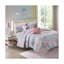 Reversible Cotton Quilt Set - Vibrant Fun, Playful Print, All Season Children...