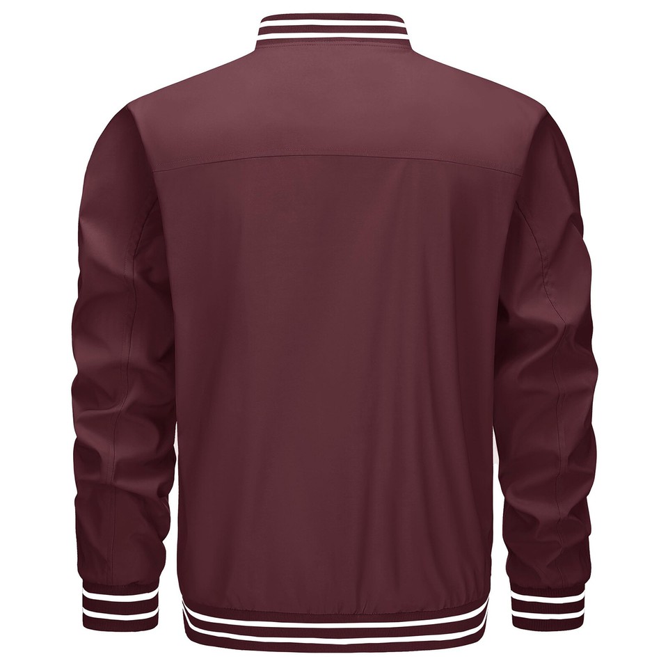 Casual Mens Thin Bomber Jacket For Spring Autumn Wear