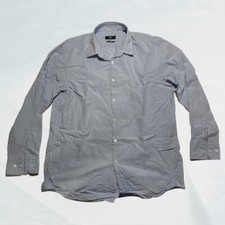 Boss Hugo Boss Blue Button Down Dress Shirt Neck 16.5 Business Casual