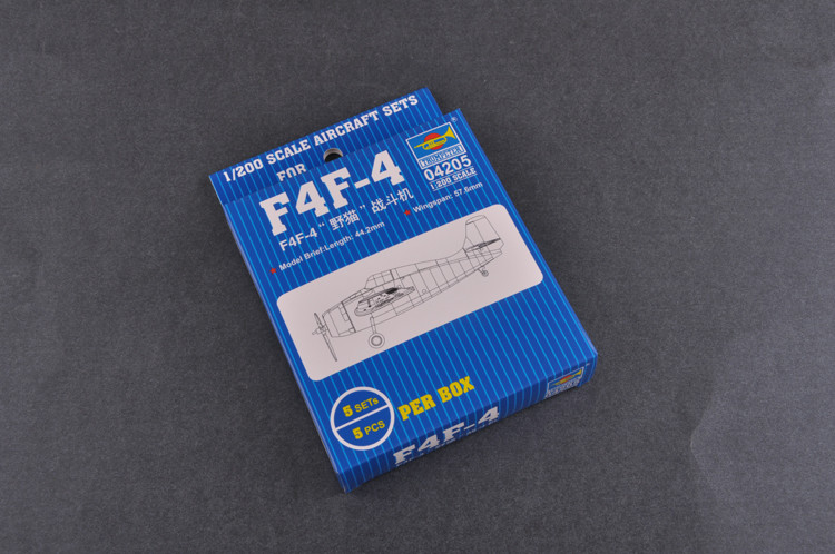 Kit Modèle Avion F4F-4 Wildcat Trumpeter 1/200 - À Assembler Et Peindre