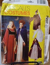 237 McCalls SEWING Pattern UNCUT Costume Misses Girls Medieval dress cape