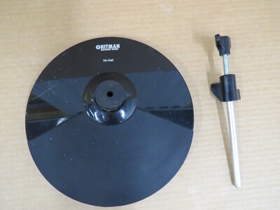 Hitman HD-5 Electronic Drums Hi-Hat Cymbal - Damaged Mount - FULLY TESTED WORKS!
