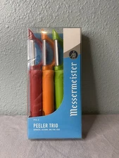 Messermeister Peeler Trio PTS-3 Serrated, Julienne, Fine-Edge New Old Stock