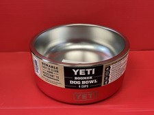 YETI Boomer 4 Cups Dog Bowl Rescue Red     Brand New 