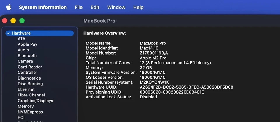 Apple MacBook Pro 16" M2 Pro · 32GB · 1TB, foto 2 di 3