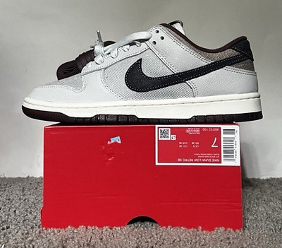 Size 7M- Nike Dunk Low Retro SE Off White Moon Particle Dark Raisin IB6752-100
