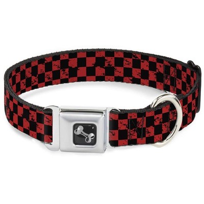 Buckle-Down Seatbelt Buckle 1.5'' Wide - Fits 13-18'' Neck - Small, Multicolor