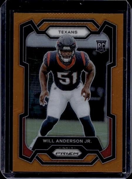 2023 Panini Prizm #342 Will Anderson Jr. Orange #/249