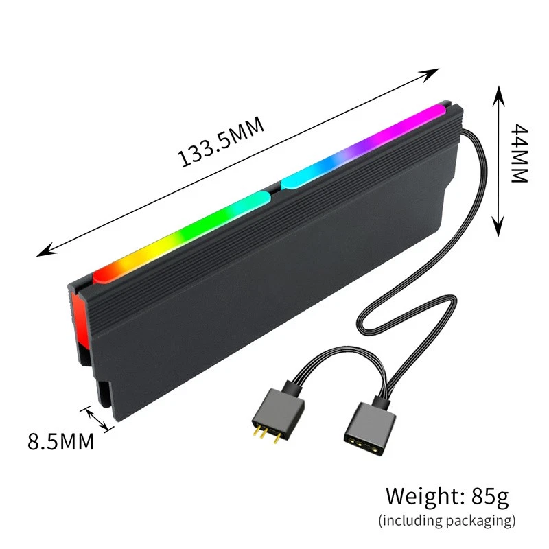 5V ARGB Memory RAM Cooler DDR Heatsink For DIY PC Game DDR3 DDR4 DDR5 - Image 3 of 4